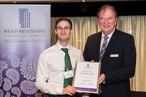 Nick Robb at the Ingliston Country Club Salerno Suite for Richard Robb Architects and Renfrewshire Chamber of Commerce