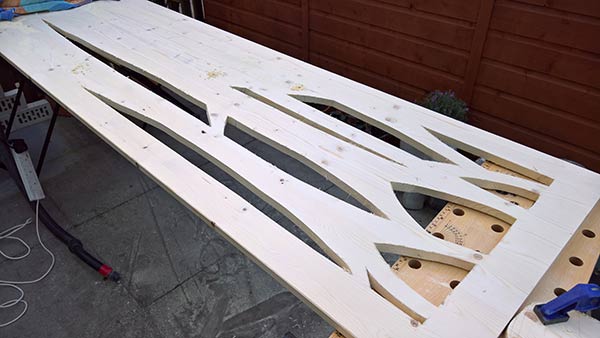 timber screen cutting for homemade sliding doors