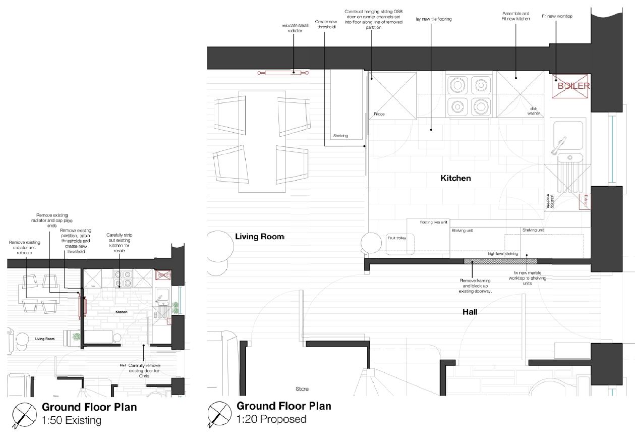 floorplan for kitchen refurbishment