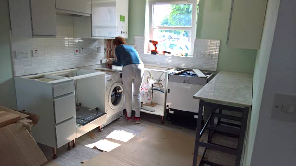 installing new kitchen units