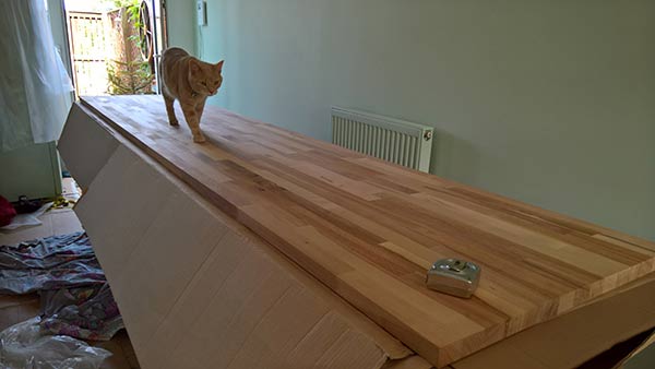 DIY cutting and fitting timber kitchen worktops