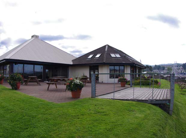 future location of planned covered decking eatign area