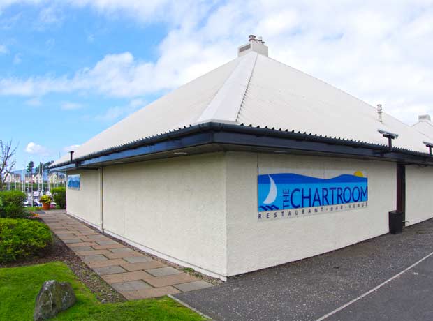 the chatroom signage and exterior