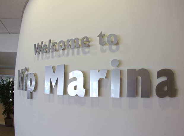 new signage for Kip marina