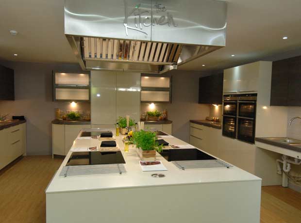 open plan cooknig area for clients