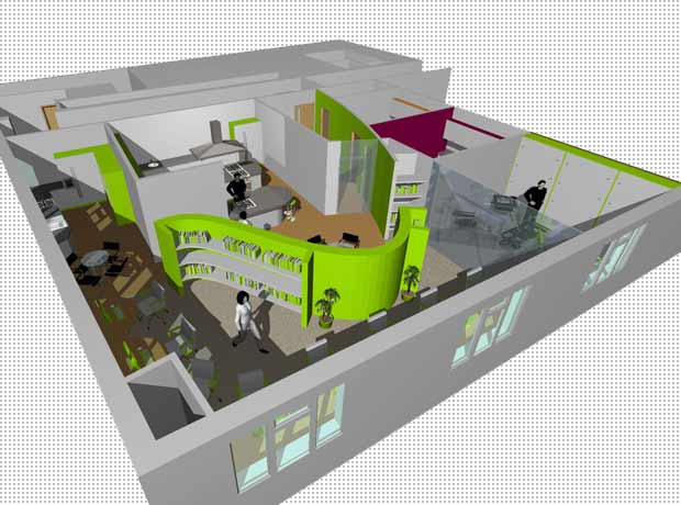 3d modelling and visualization of stepwell business school