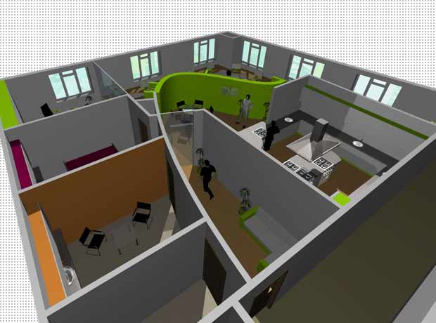 3d visualization of the stepwell cookschool