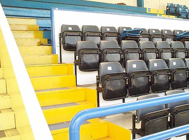 spectator seating stands at cappielow, grenock