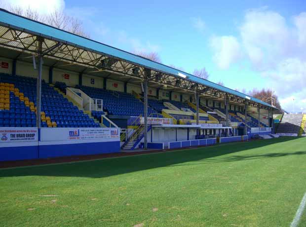 industrial project of seating for Cappielow stadium