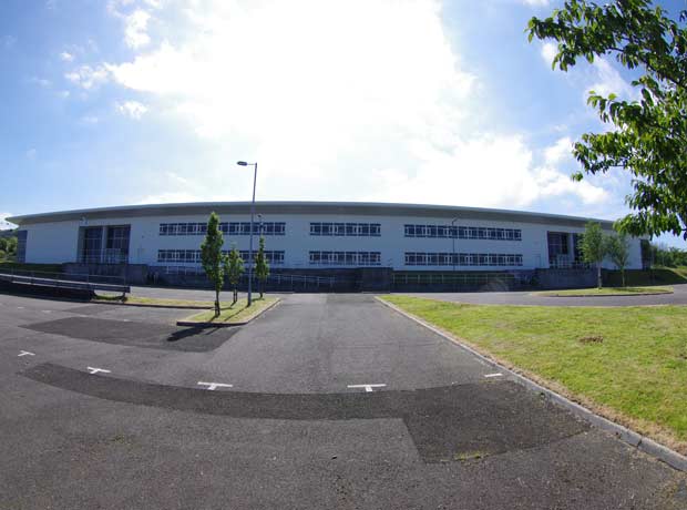 wide angle view of factory for fit out