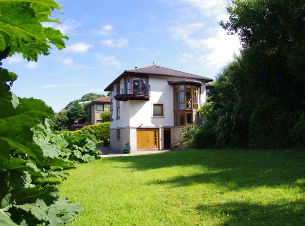 large gardened house was made as new build